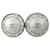 Orecchini Chanel Round Coco Mark Argento
