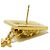 Orecchini a lobo Chanel Gold Lion Square Coco Mark Swing Drop D'oro - vista 11