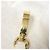 Portachiavi Miu Miu Women's Strap Trick Marrone Bianco D'oro - vista 12