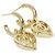 Orecchini a mezzo cerchio Chanel Gold D'oro - vista 3