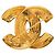 Spilla matelassé Chanel Gold CC placcata oro D'oro - vista 2