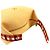 Custodia Hermès Orange Large Wool Bride A Brac Au Carre Case Arancione - vista 9