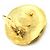 Orecchini a clip rotondi Chanel Gold CC placcati oro D'oro - vista 3