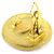 Orecchini a clip rotondi Chanel Gold CC placcati oro D'oro - vista 4