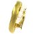 Orecchini a clip rotondi Chanel Gold CC placcati oro D'oro - vista 5