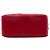 Borsa Camera Chanel Red Triple CC in pelle d'agnello con nappa e catena Rosso - vista 3