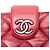 Clutch a catena Chanel Coco Pleats in vitello lucido matelassé rosso - vista 5