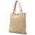 Saint Laurent Kahala Tote aus beigem Canvas mit Herz - Ansicht 2