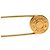 Spilla a spilla di sicurezza Hermès Gold placcata oro Clou de Selle D'oro - vista 3
