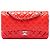 Chanel Red Medium Classic Patent Double Flap Rosso