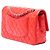 Chanel Red Medium Classic Patent Double Flap Rosso - vista 2