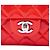 Chanel Red Medium Classic Patent Double Flap Rosso - vista 5