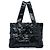 Borsa da sera Chanel Mini Sequins Trompe l'oeil Nera Nero