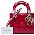 Dior Red Mini Patent Cannage Lady Dior Roja - vista 6