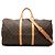Louis Vuitton Brown Monogram Keepall Bandouliere 55 Braun