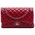 Chanel Red Jumbo Classic Caviar Double Flap Rosso