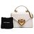 Borsa a mano Devotion piccola in pelle di vitello liscia bianca Dolce & Gabbana - vista 7