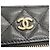 Portacellulare Chanel Black CC Quilted Caviar con catena Nero - vista 9