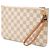 Louis Vuitton White Damier Azur Neverfull Pouch MM Bianco - vista 2