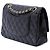 Chanel Black Medium Classic Lambskin Double Flap Nero - vista 2