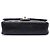 Chanel Black Medium Classic Lambskin Double Flap Nero - vista 3