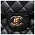 Chanel Black Medium Classic Lambskin Double Flap Nero - vista 5