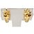 Orecchini a clip a cerchio Dior Gold placcati oro con strass D'oro - vista 2