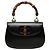 Gucci Black Calfskin Bamboo Night Nero
