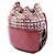 Borsa a secchiello Gabrielle Chanel rossa, piccola, in vitello trapuntato e tweed Rosso - vista 2