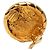 Orecchini a clip rotondi placcati oro Chanel Gold CC D'oro - vista 3