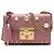 Padlock Gucci Borsa Crossbody in pelle rosa Small con perle e chiusura a lucchetto