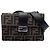 Borsa Baguette convertibile Fendi in tela Zucca marrone