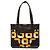 Tote Prada in tela stampata e pelle marrone Marrone scuro