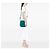 Bottega Veneta Borsa a tracolla in nappa intrecciato verde con coulisse - vista 5