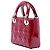 Dior Red Mini Patent Cannage Lady Dior Rosso Bordò - vista 2