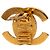 Orecchini a clip Chanel Gold CC placcati oro con chiusura girevole D'oro - vista 3