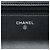 Wallet On Chain Chanel Portafoglio con catena Cocostellar in camoscio matelassé nero - vista 5