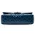 Chanel Blue Medium Classic Patent Double Flap Blu scuro - vista 3