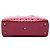 Dior Red Large Patent Cannage Lady Dior Rosso Bordò - vista 3