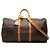 Louis Vuitton Brown Monogram Keepall Bandouliere 55 Marrone
