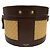 Céline Celine Beige Medium Raffia and Calfskin Triomphe Tambour Crossbody Marrone scuro - vista 2