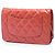 Portefeuille Chanel Pink CC Quilted Patent Wallet on Chain Rose - vue 2
