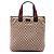 Tote Vertical Gucci em Lona GG Bege com Web