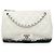 Chanel White Large Quilted Lambskin Blizzard Zip Top Flap Bianco Crudo