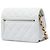 Clutch Chanel em pele de cordeiro acolchoada branca com Candy Chain Branco - vista 2