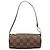 Louis Vuitton Brown Damier Ebene Papillon Pochette Marrone