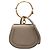 Borsa Nile Bracelet Piccola in Pelle Grigia Chloé Marrone
