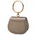 Borsa Nile Bracelet Piccola in Pelle Grigia Chloé Marrone - vista 2