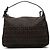 Borsa a mano Fendi in tela Zucchino marrone Marrone scuro