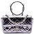 Chanel Mini Borsa Ring Top Handle in vitello metallizzato matelassé argento